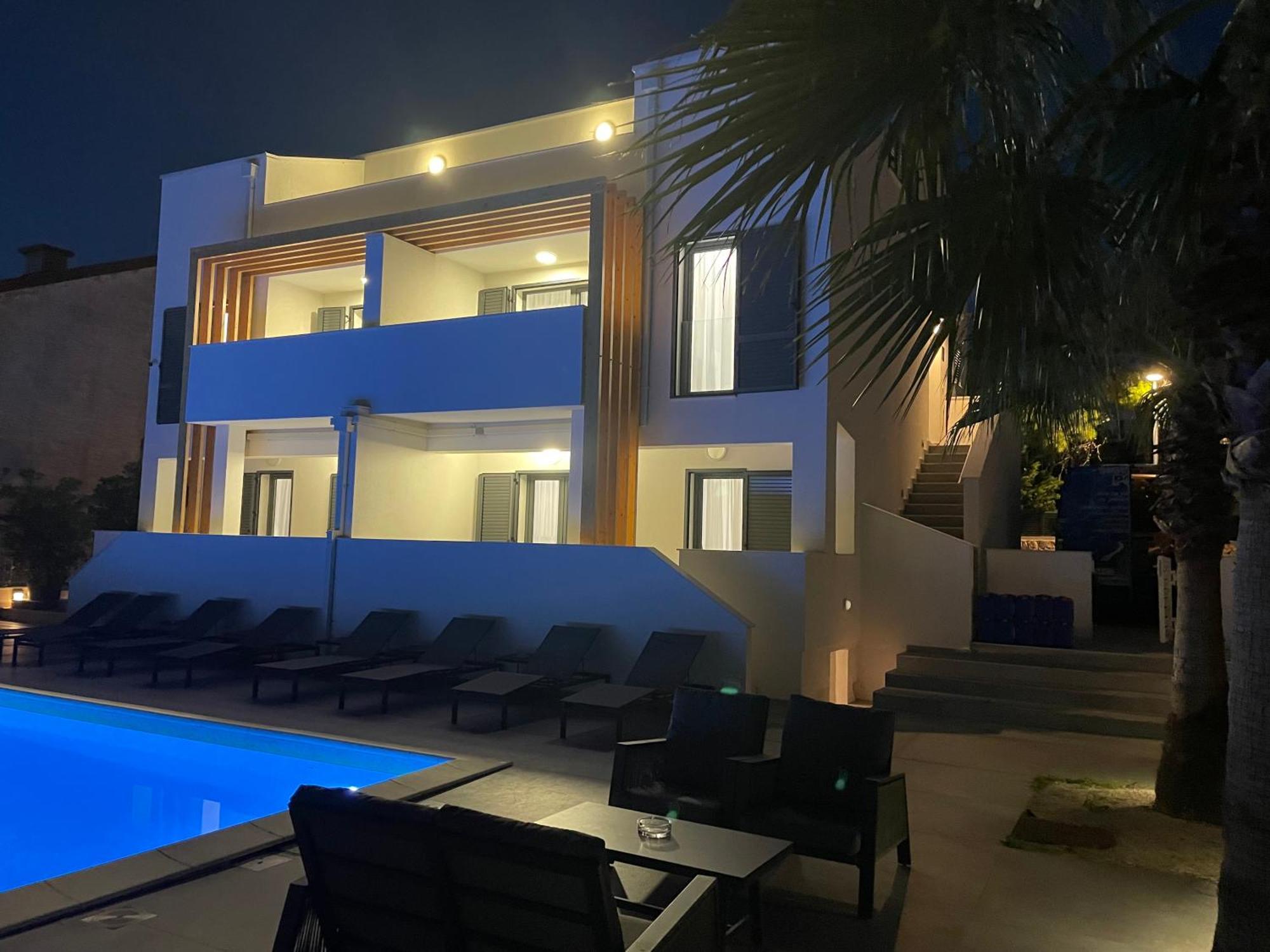 Villa Aquamarine Apartments Novalja Zewnętrze zdjęcie